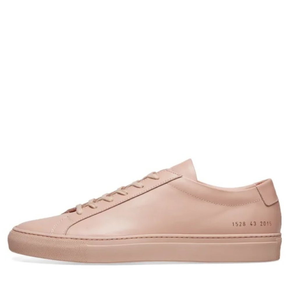 Common Projects Original Achilles Low Sneaker in Blush Pink / Size 44 US 11 Men
